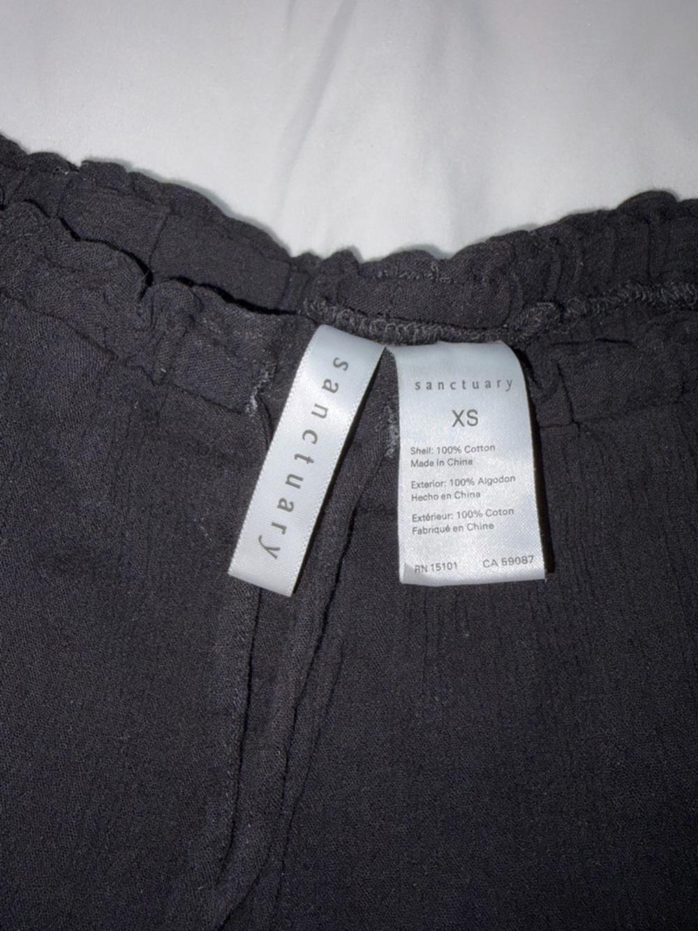 Sanctuary Black Cotton Lounge Pants - Picture 4 of 4